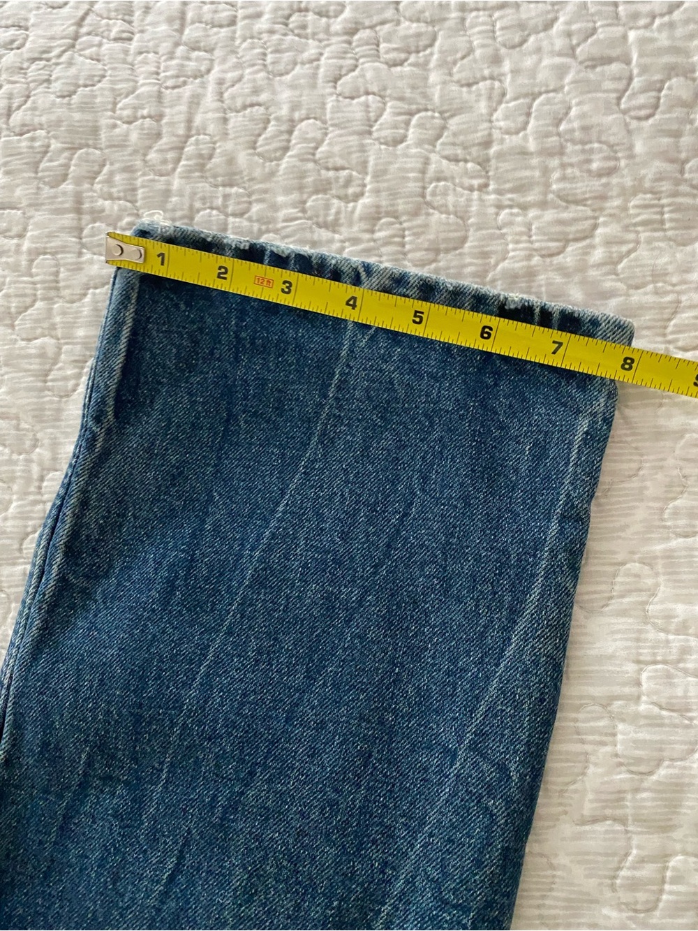 Zara Dark Blue Straight-Leg Jeans - Picture 8 of 8